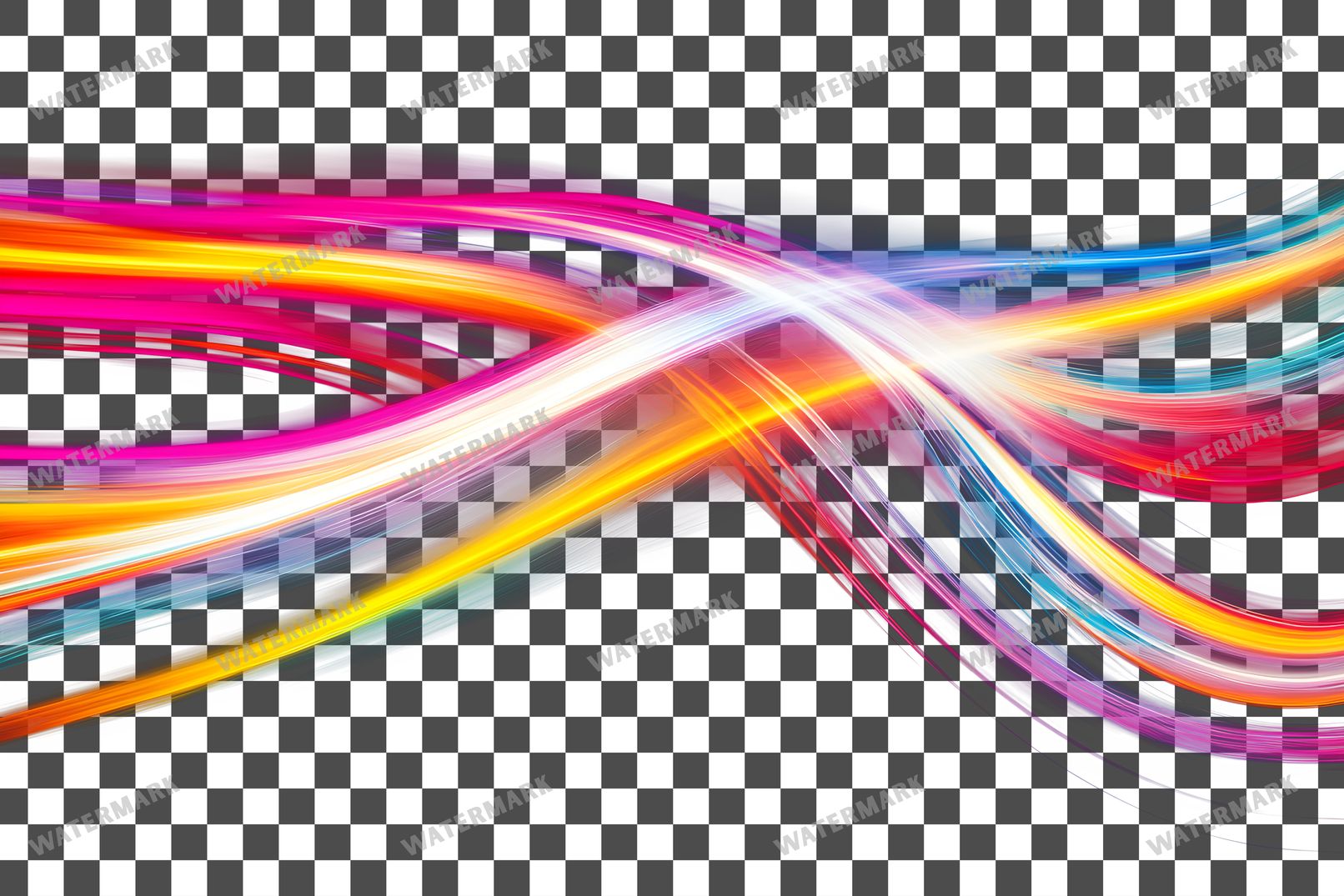 Abstract Light Streaks Transparent Overlay Pngs