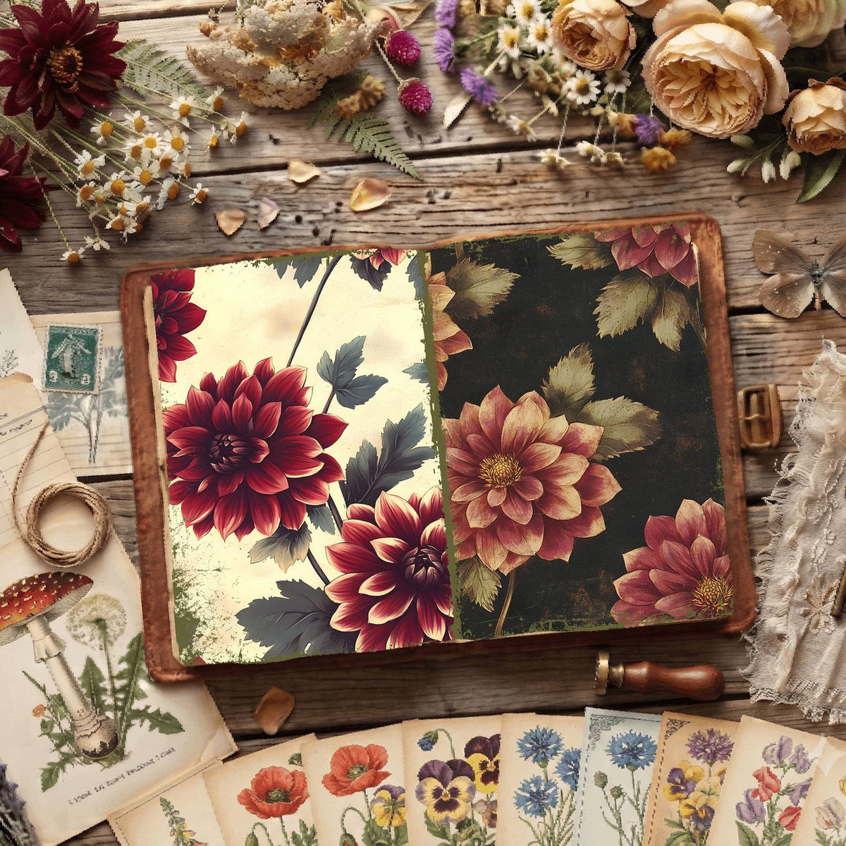Floral Digital Papers