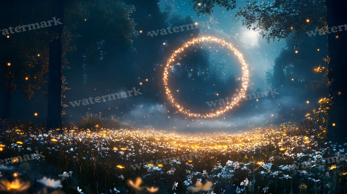 Moonlit Meadow Backdrop Images
