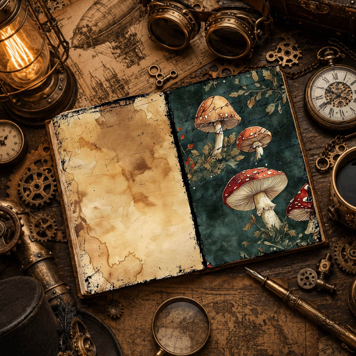 Mushroom Digital Papers