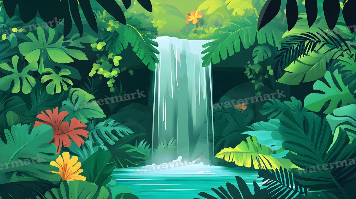 Tropical Forest Backdrop Images
