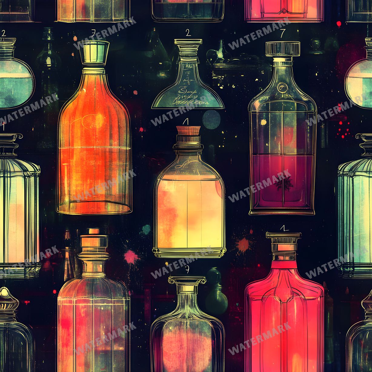 Witchcraft Seamless Pattern