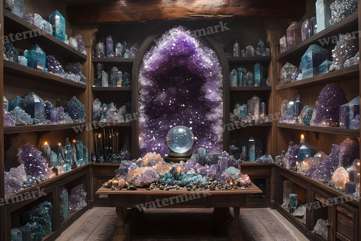Witchs Crystal Den Backdrop Images