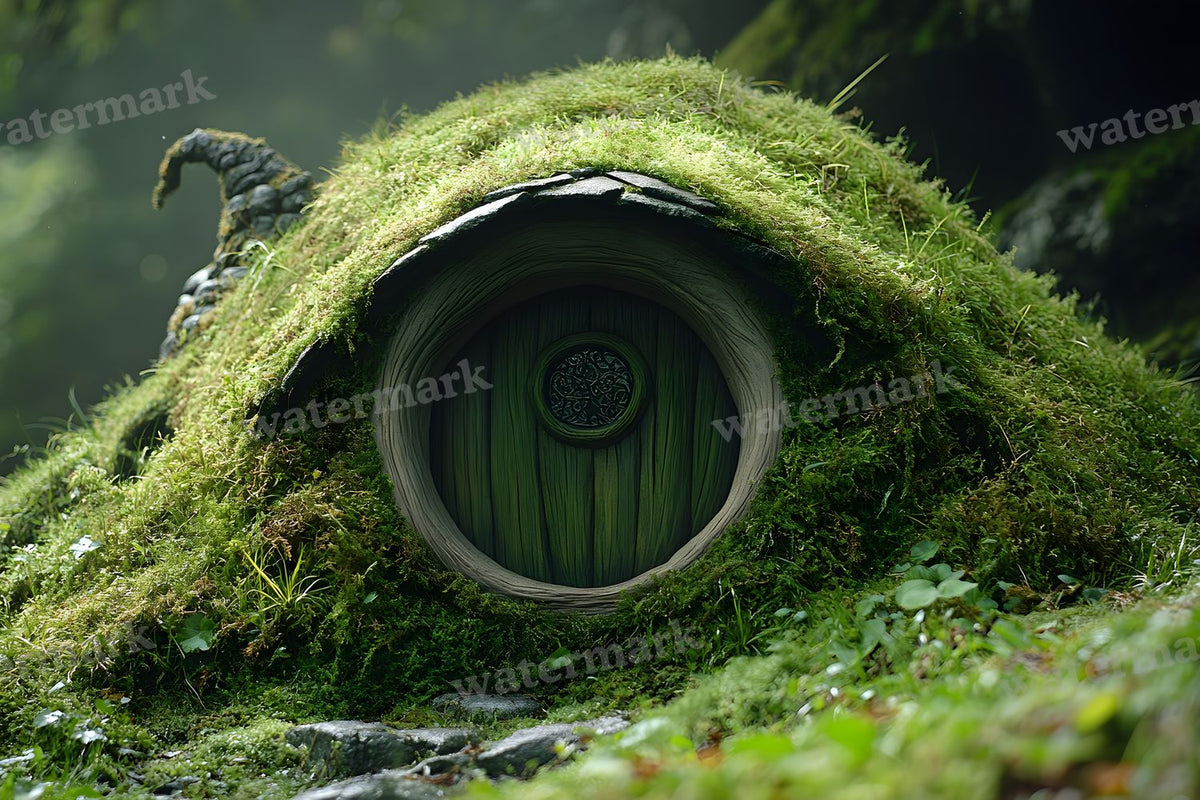 Witchs Hut Backdrop Images