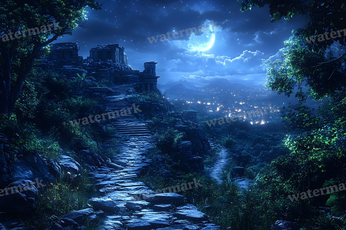 Ancient Egyptian Night Backdrop Images