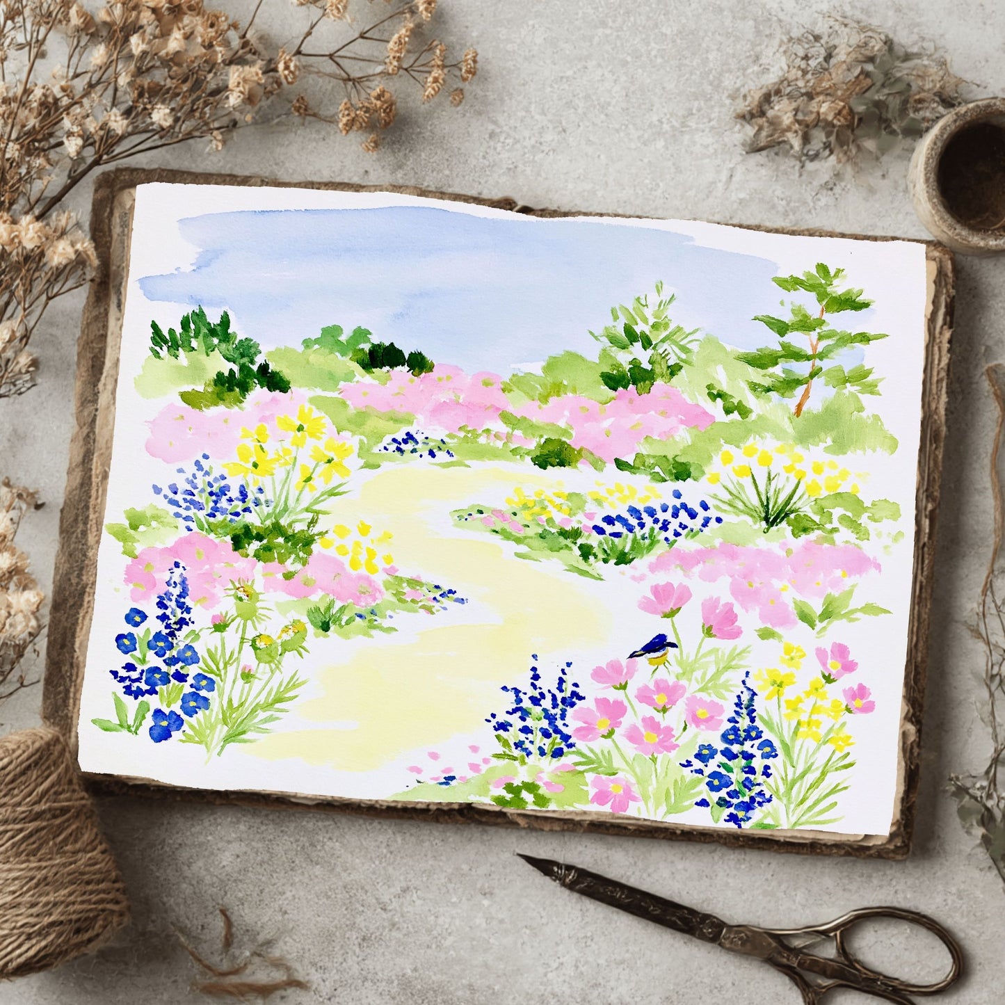 Soft Impressionist Landscape Painting