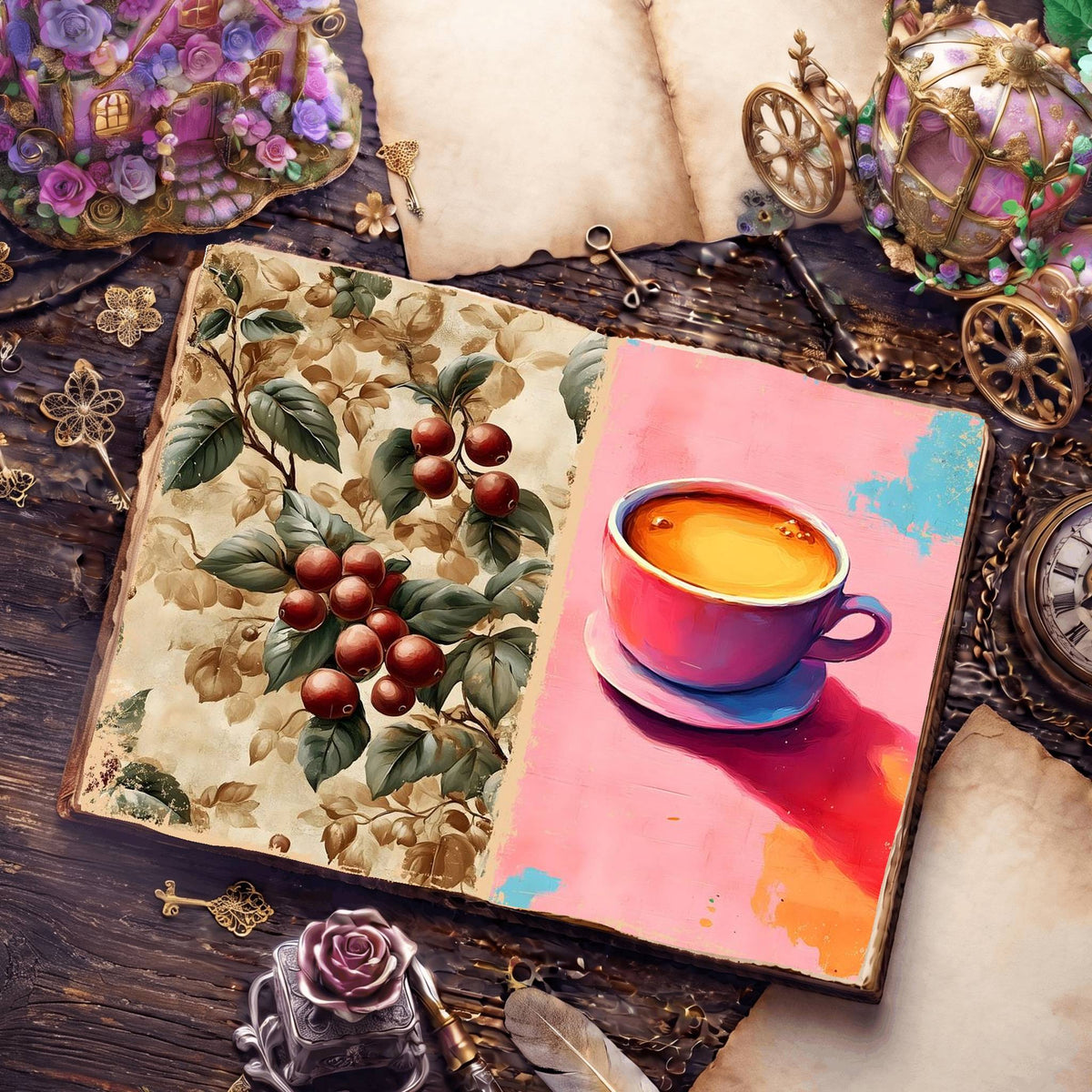 Coffee Digital Papers