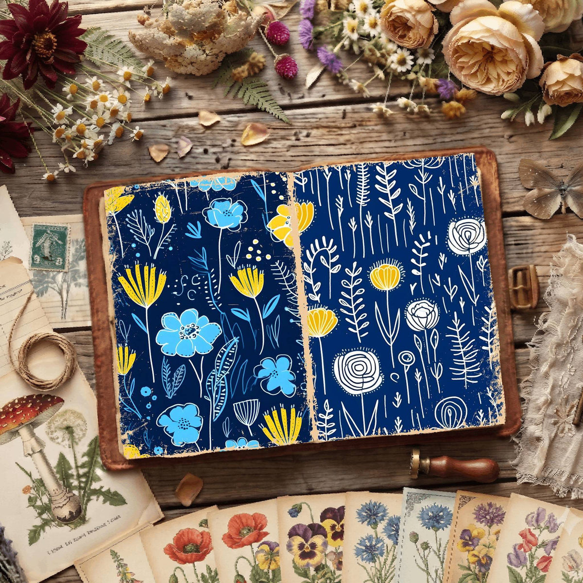 Floral Digital Papers