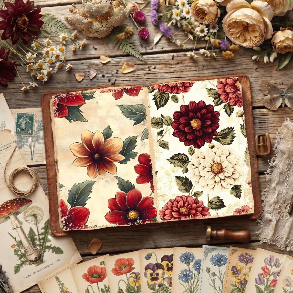 Floral Digital Papers