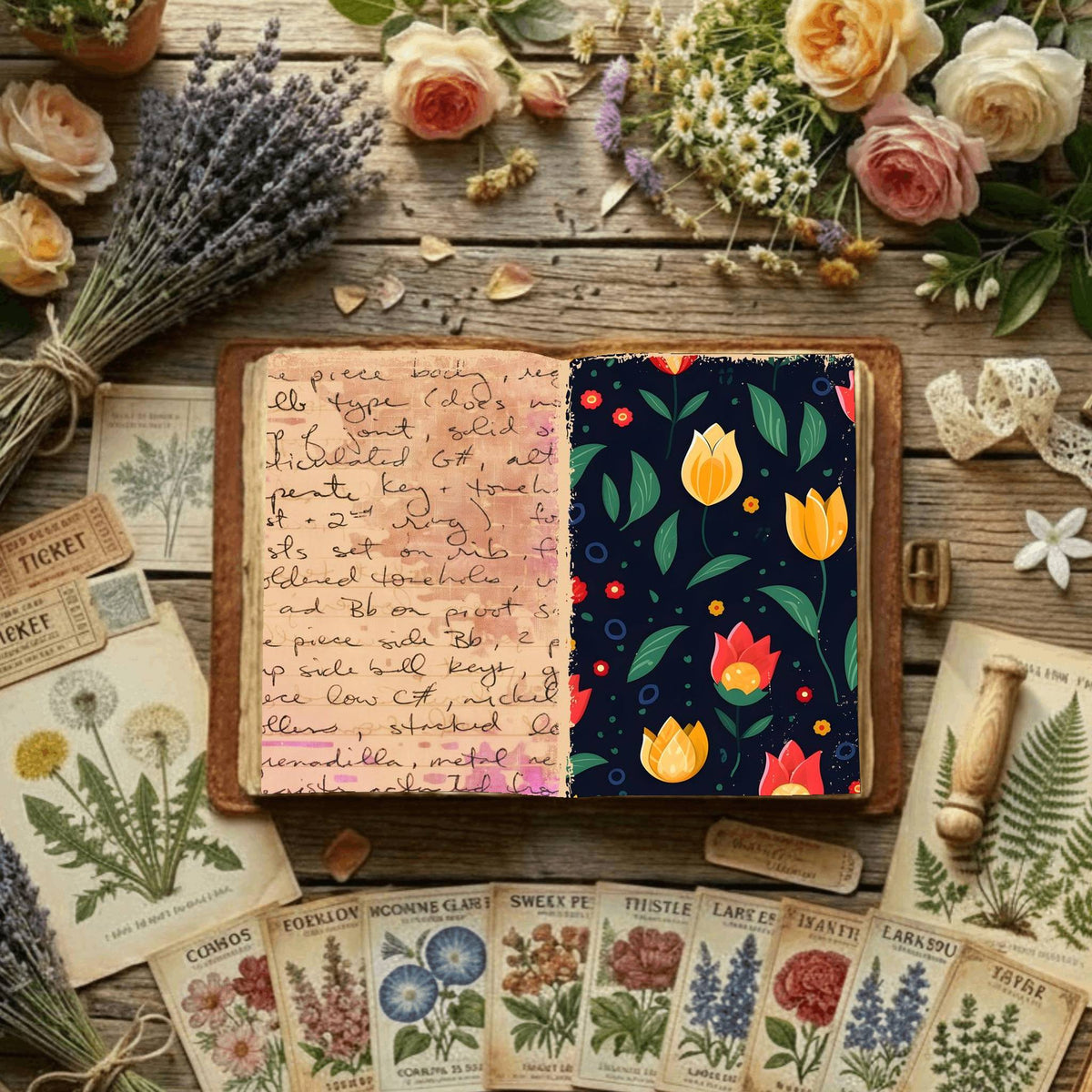 Floral Digital Papers