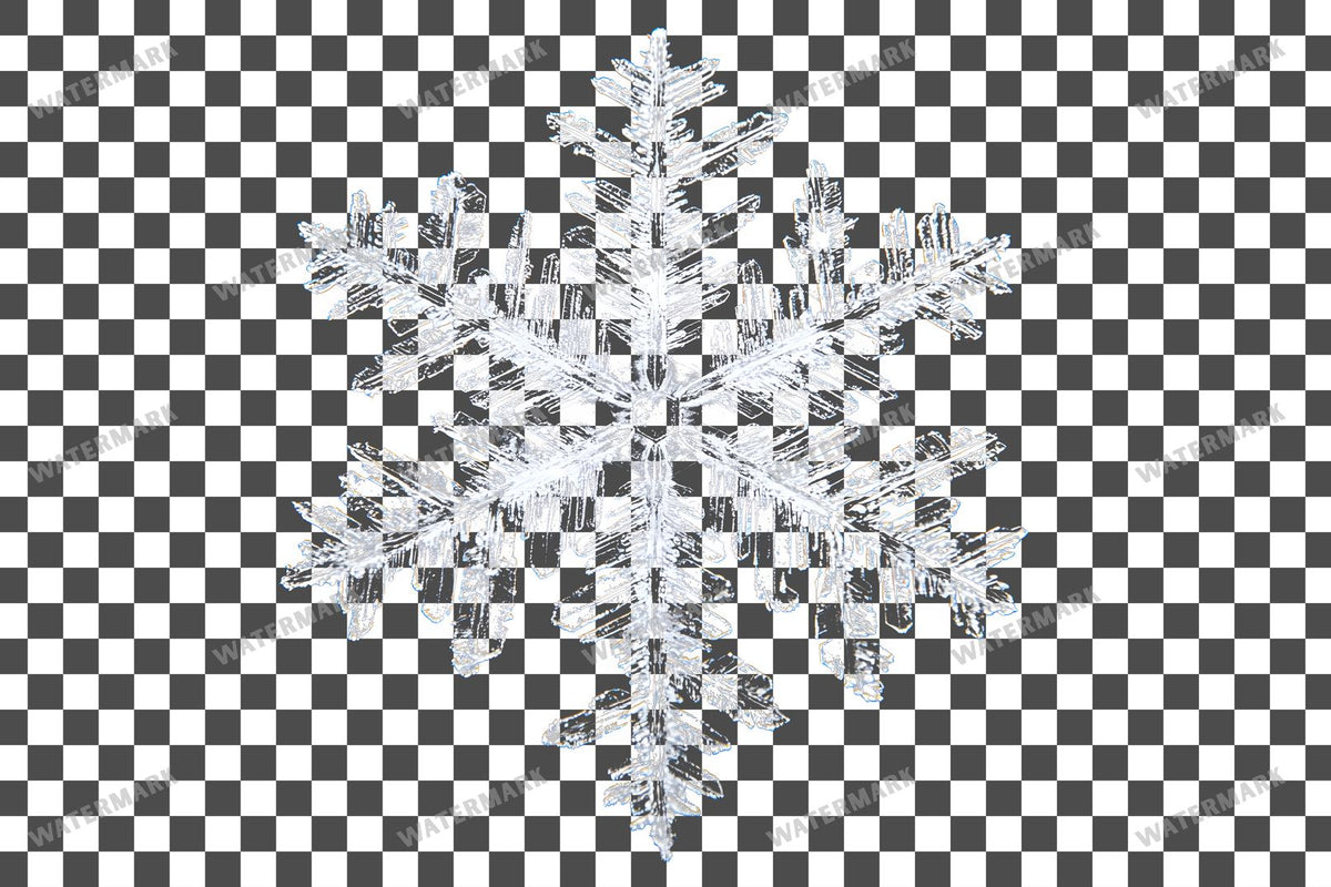 Snowflake Flurry Overlay Swirling Flakes