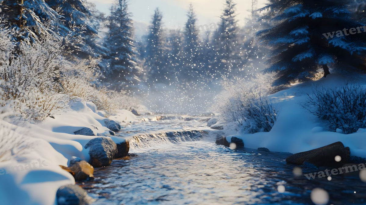 Winter Snow Backdrop Images