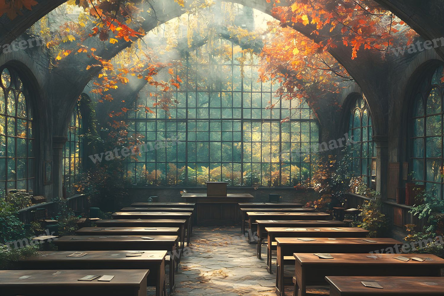 Wizarding Classroom Backdrop Images