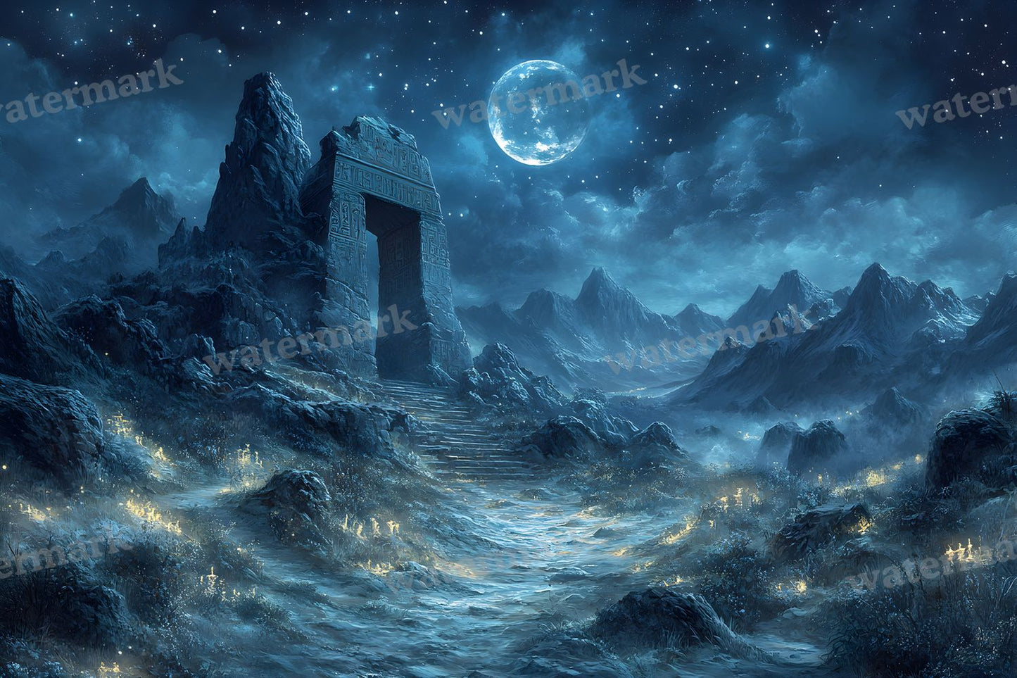 Ancient Egyptian Night Backdrop Images