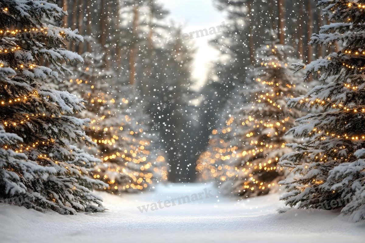 Snowy Forest Backdrop Images