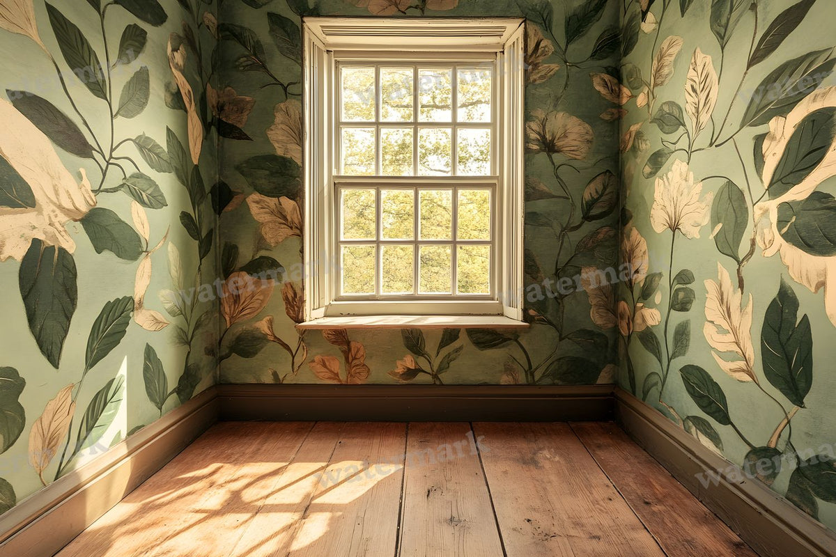 Botanical Window View Backdrop Images