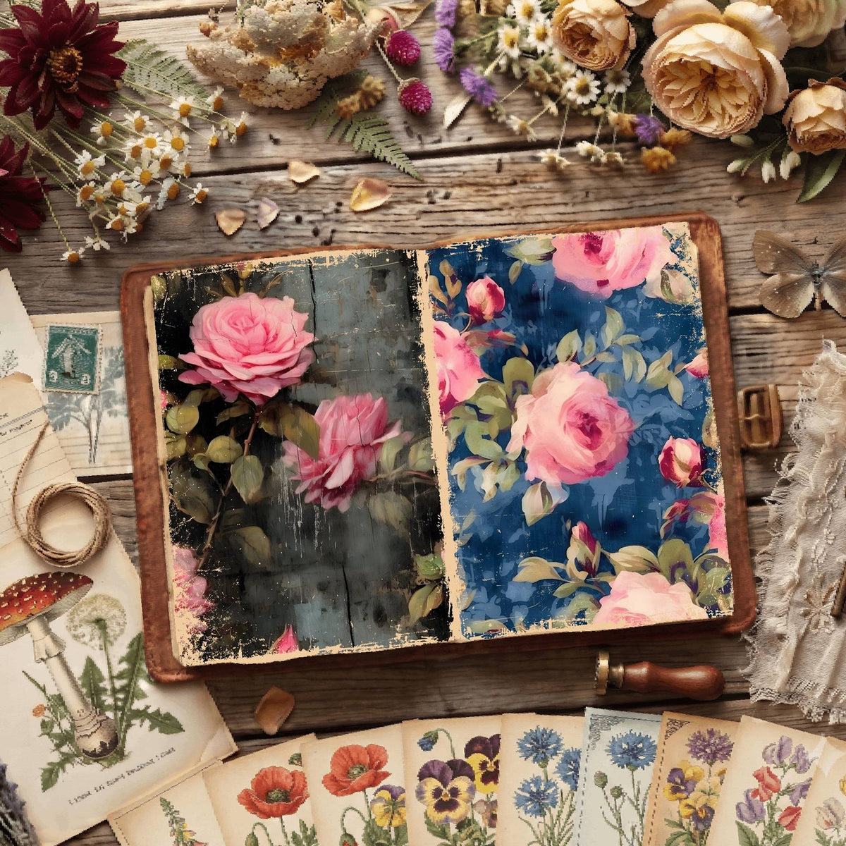 Floral Digital Papers