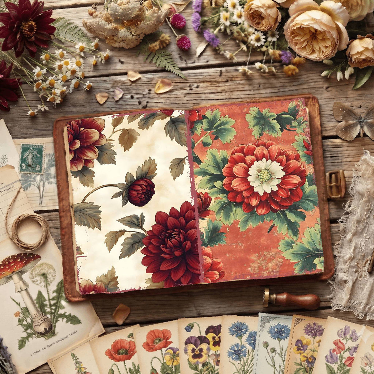 Floral Digital Papers