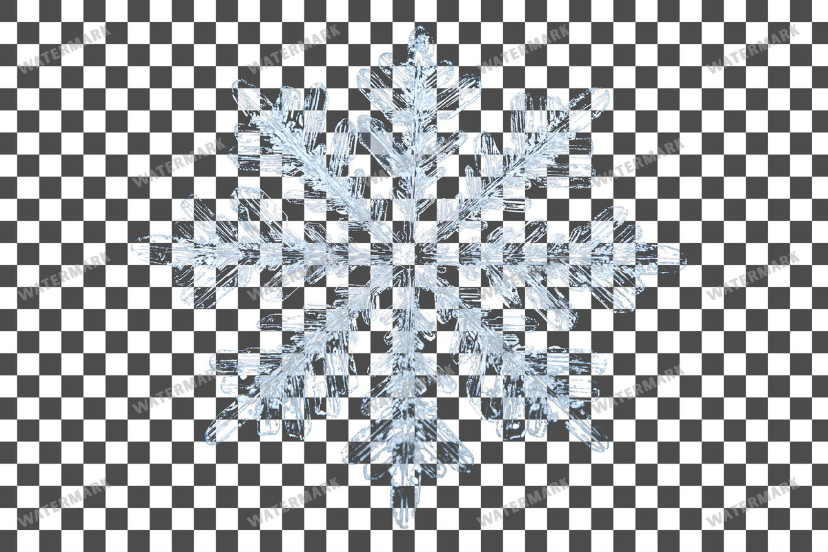 Snowflake Flurry Overlay Swirling Flakes