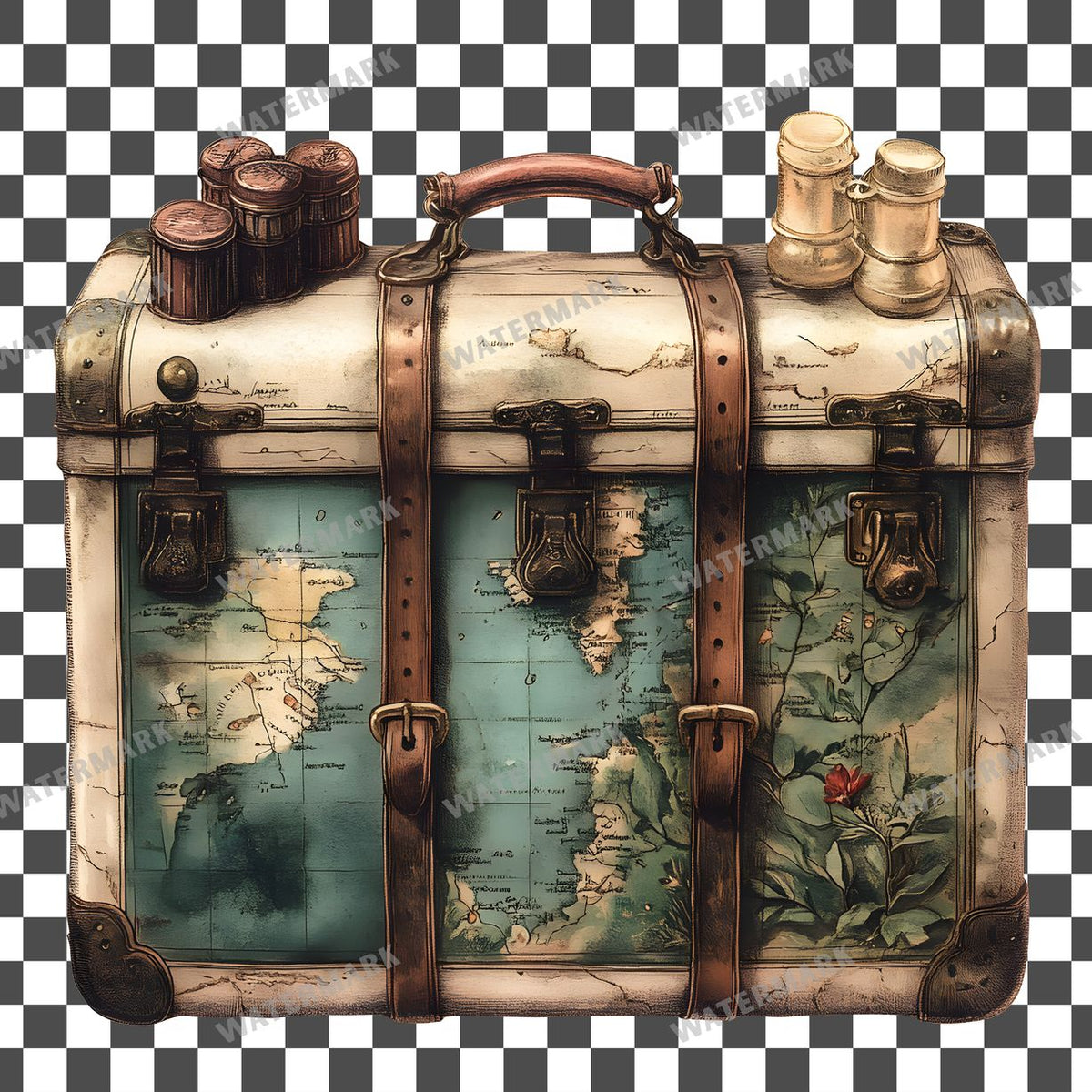 Travel Vintage Style Clipart Pngs