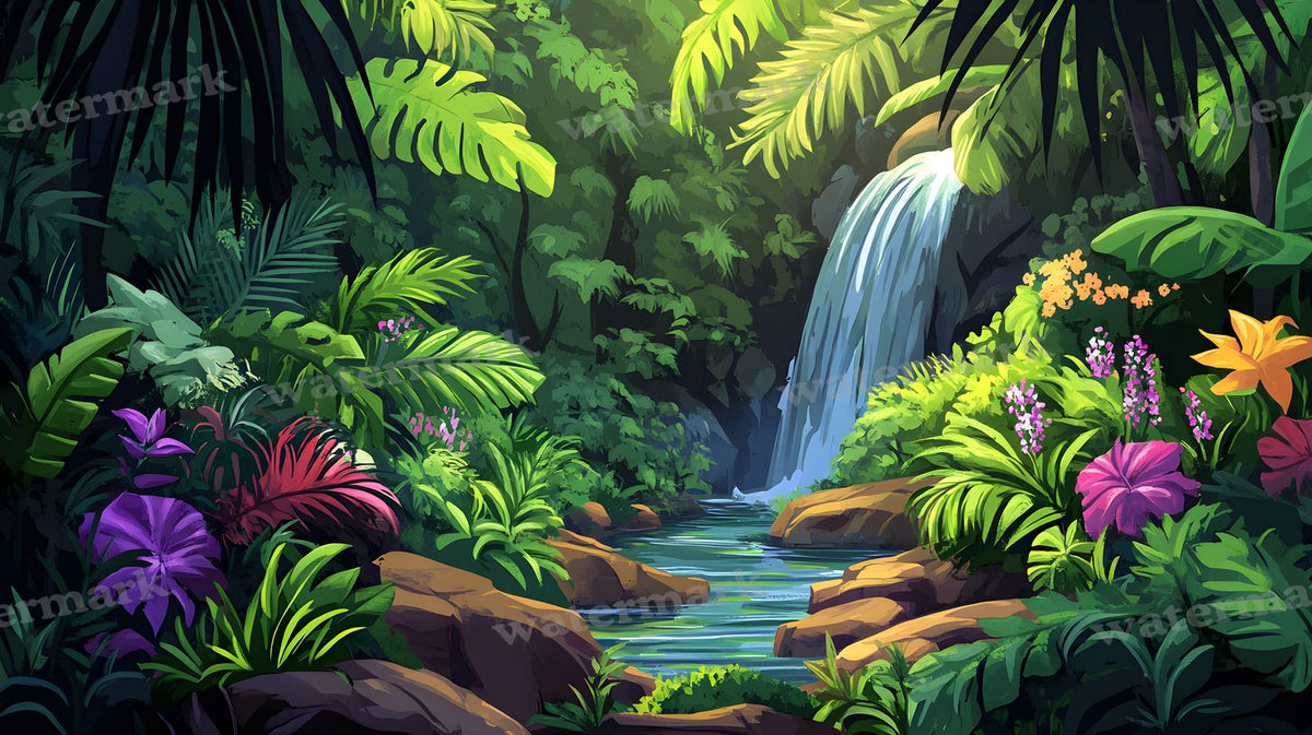 Tropical Forest Backdrop Images