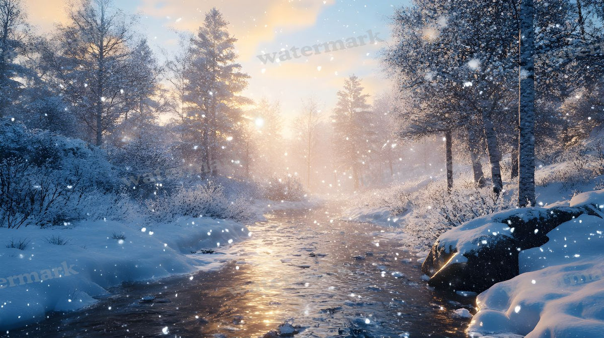 Winter Snow Backdrop Images