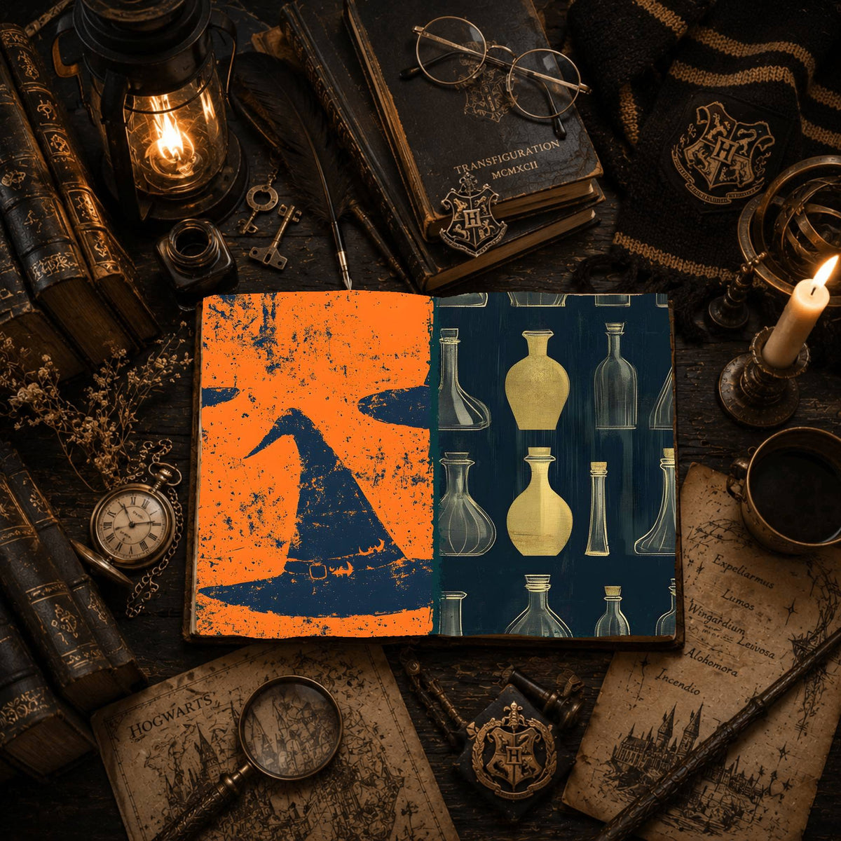 Witch printable junk journal paper, page preview 51
