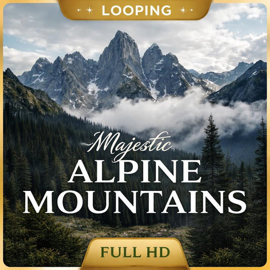 Animated Background Foggy Mountain Loop | Nature Scenic Video Background | Seamless Looped Landscape for Streams & Videos