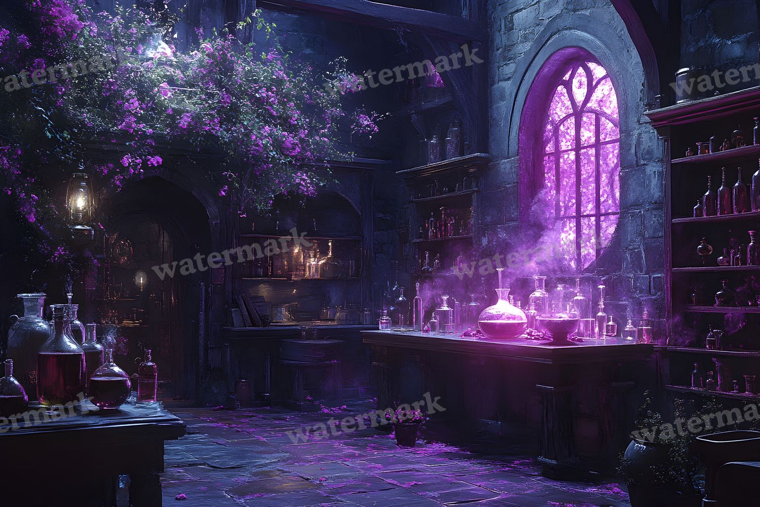 Alchemist Corner Study Backdrop Images
