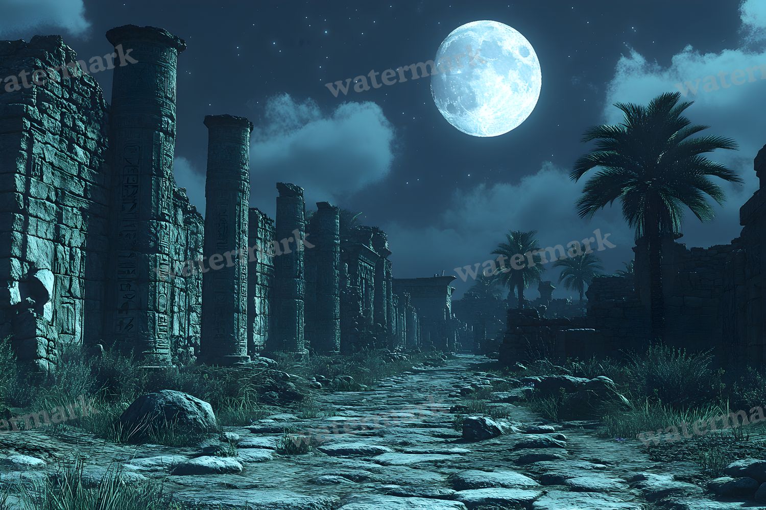 Ancient Egyptian Night Backdrop Images