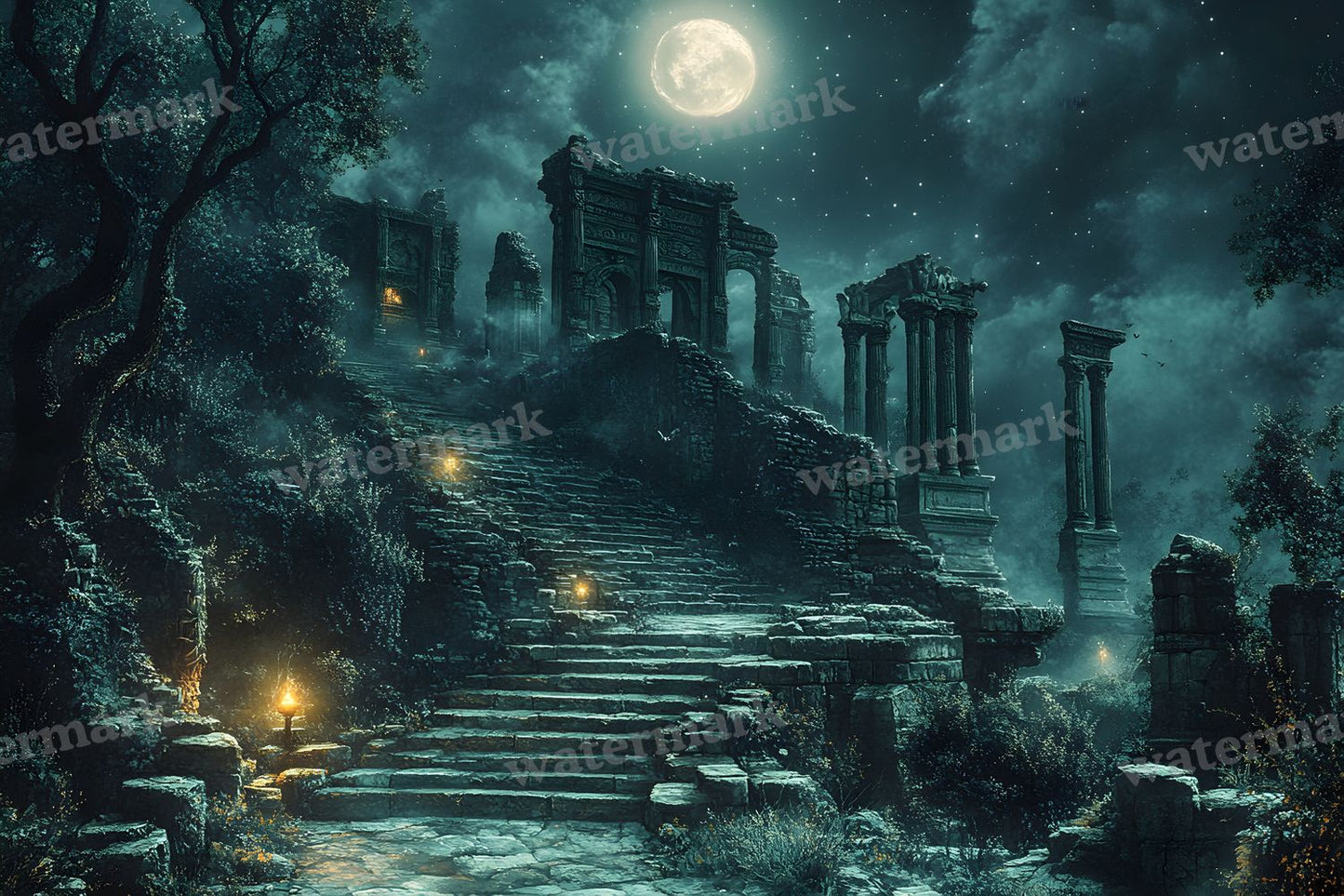 Ancient Roman Night Backdrop Images