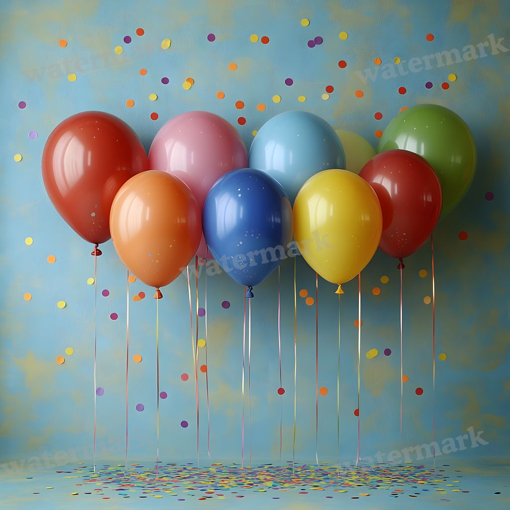Rainbow Balloon Backdrop Images