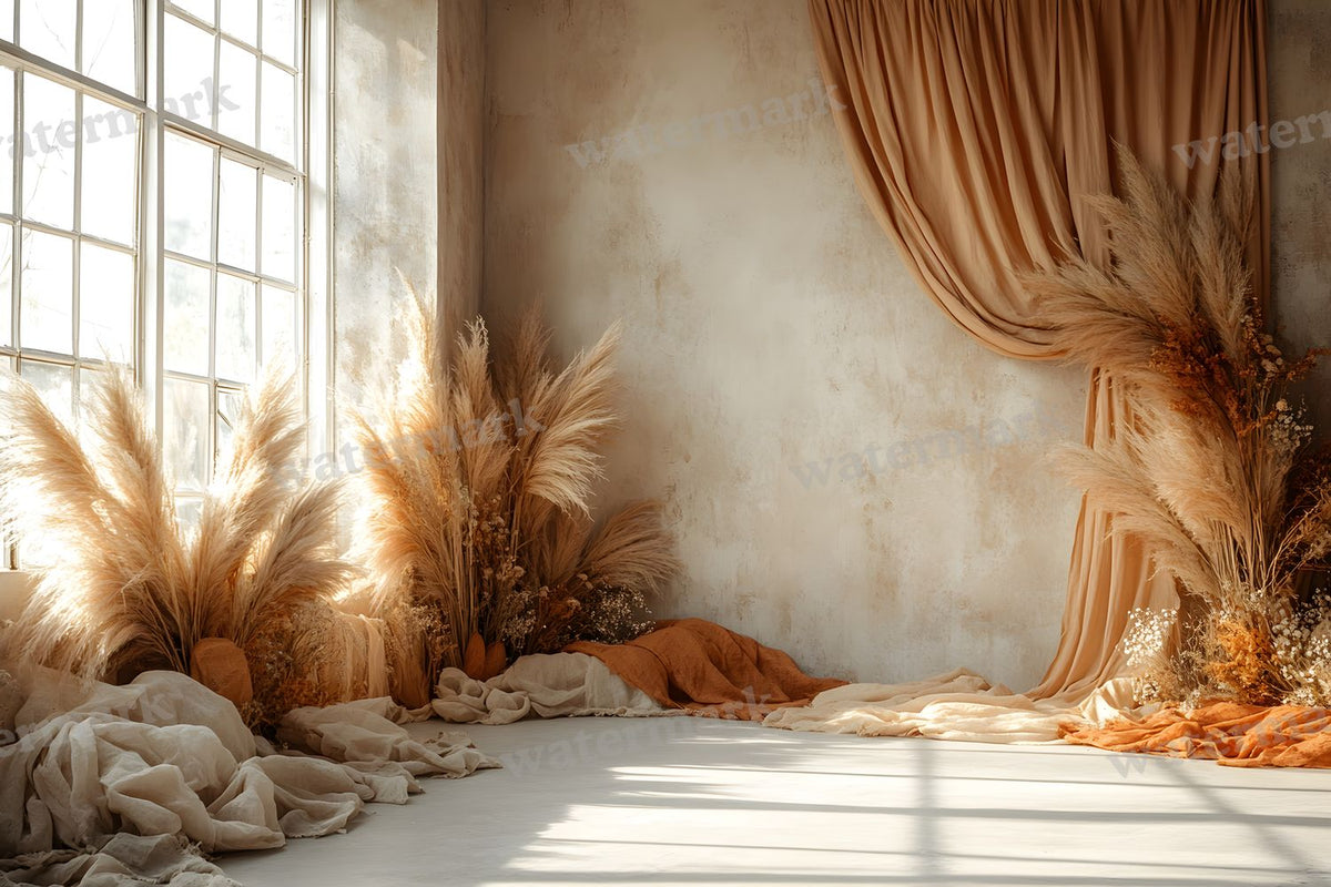 Boho Pampaarch Backdrop Images