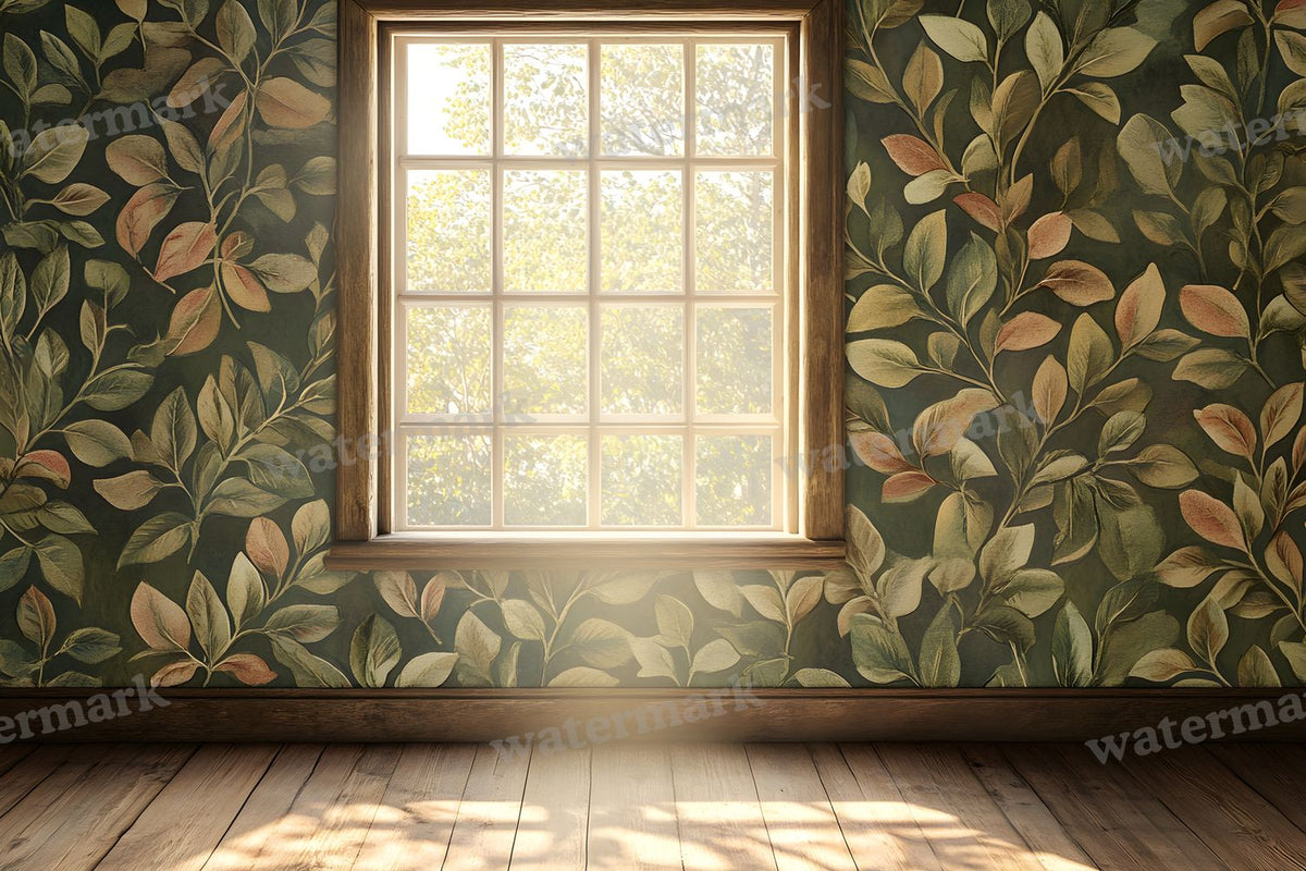 Botanical Window View Backdrop Images