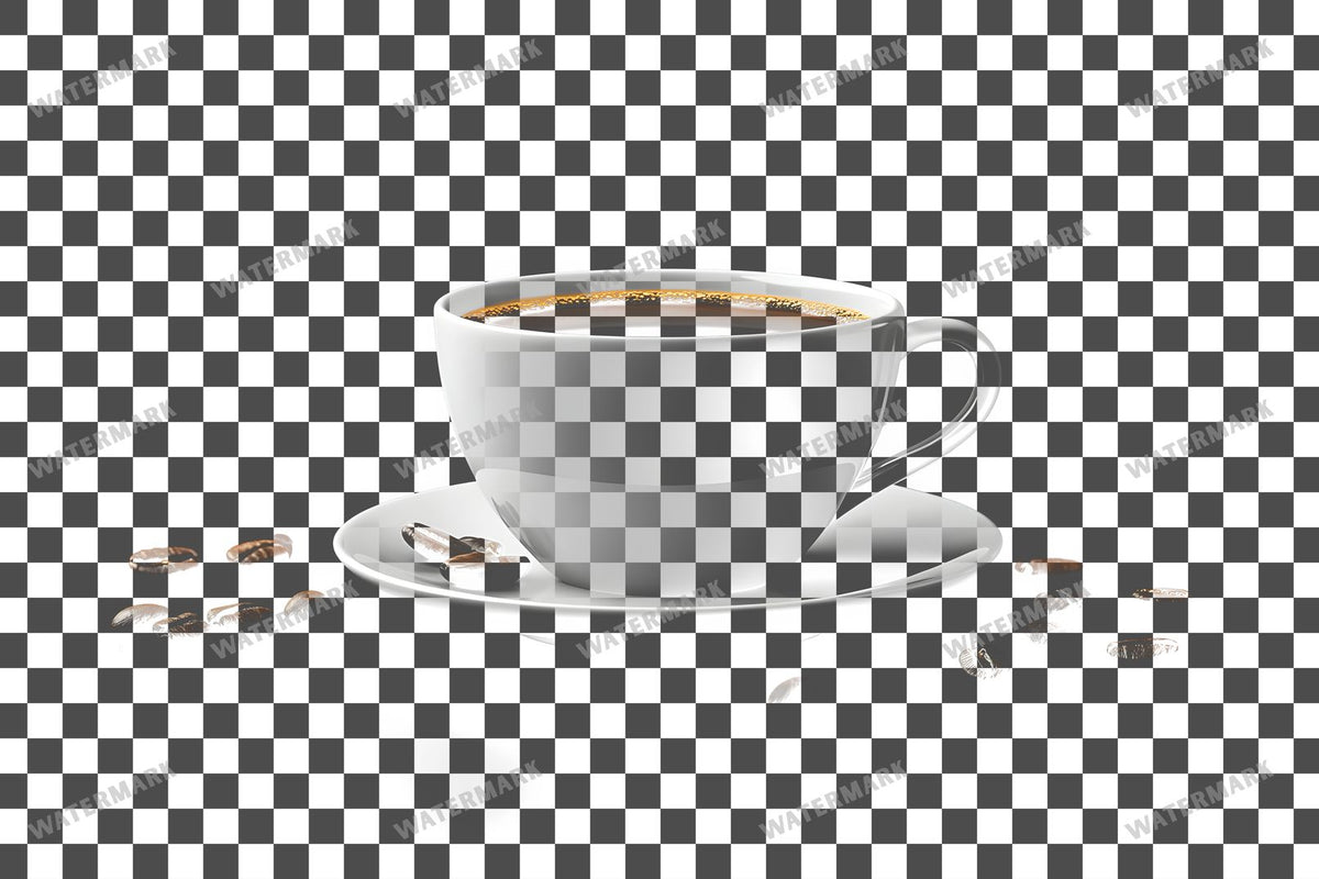 Coffee Cup PNG overlay on a transparent checkered background, preview 52