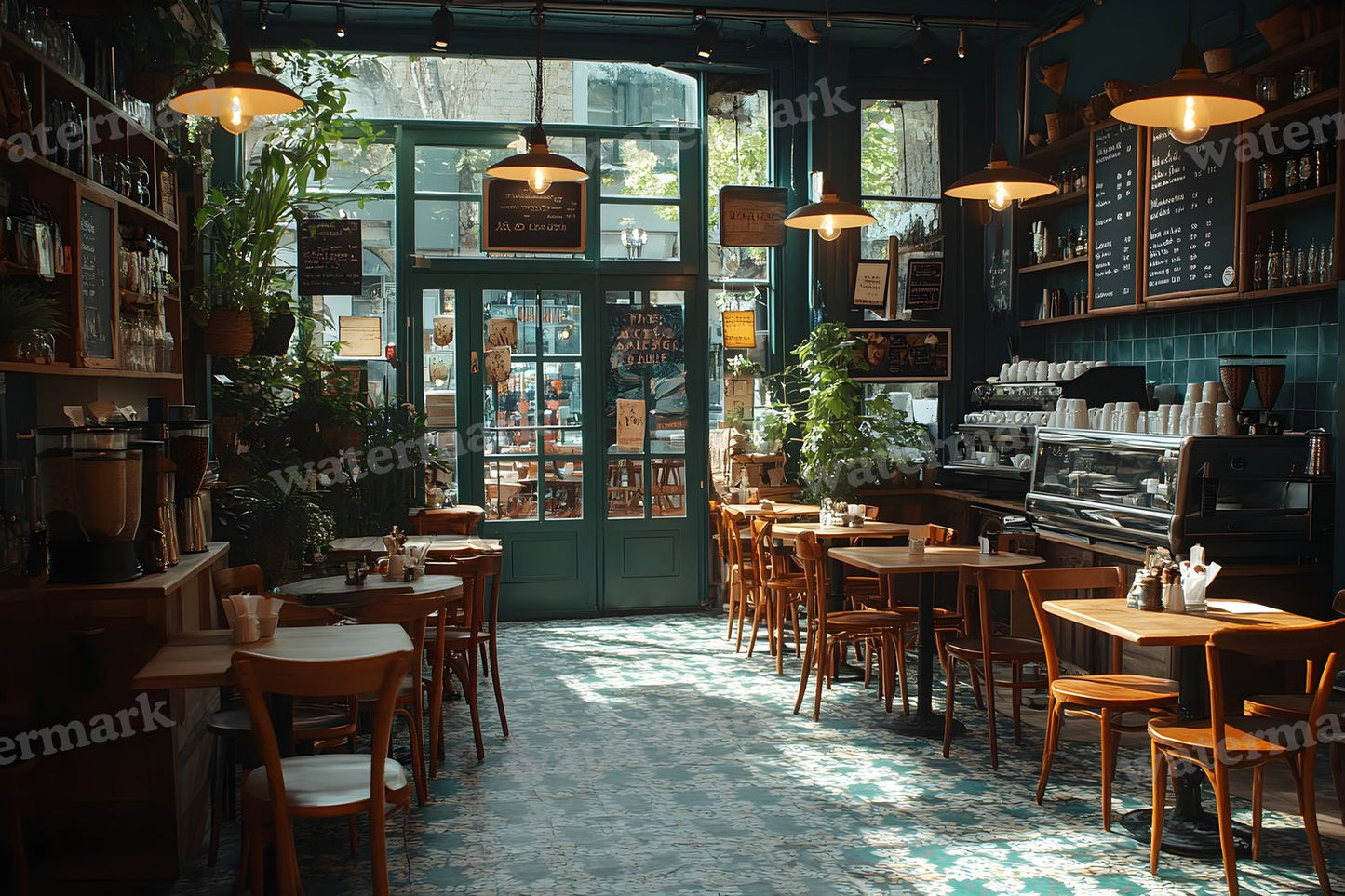 Coffee Shop Setting Backdrop Images
