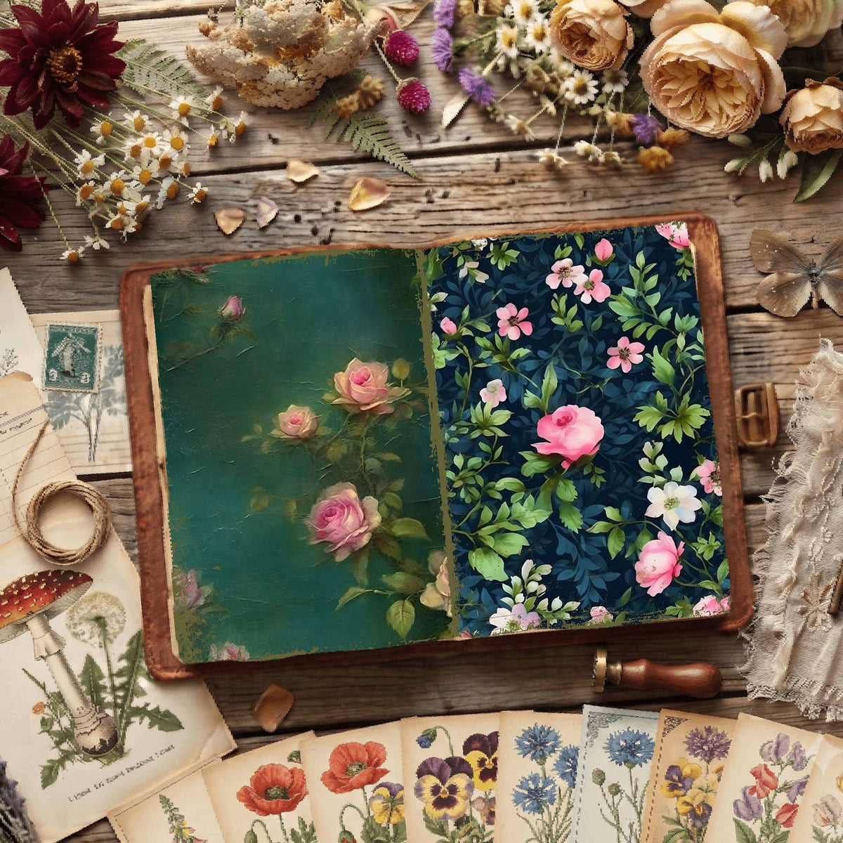 Floral Digital Papers