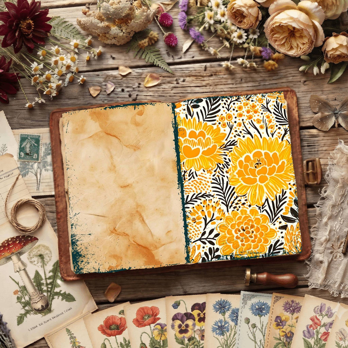 Floral Digital Papers