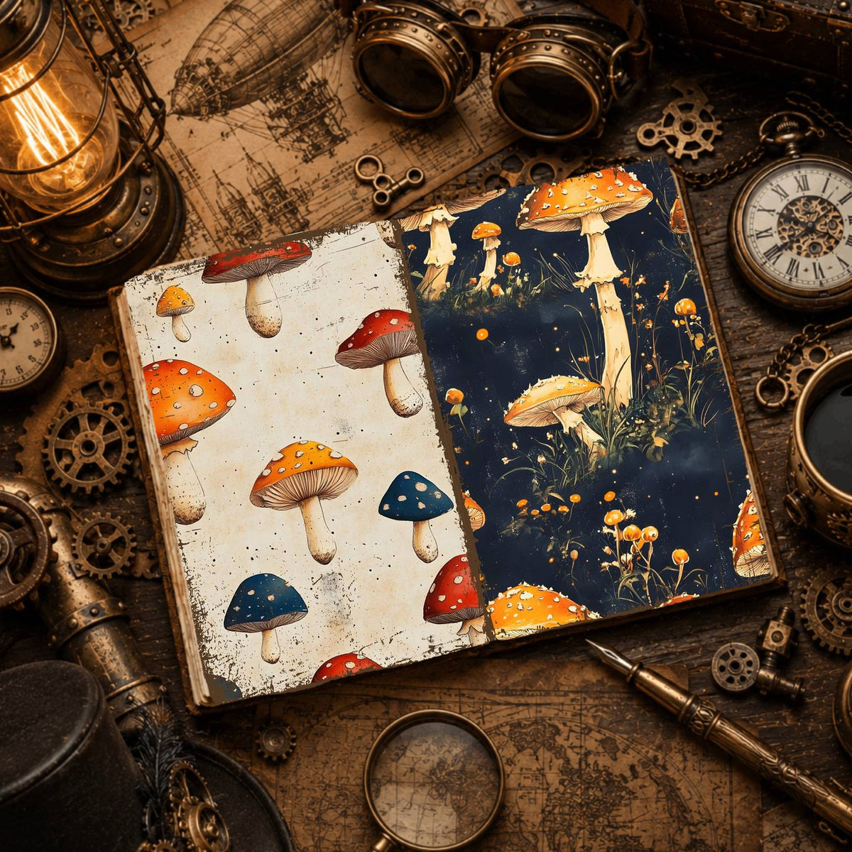 Mushroom Digital Papers