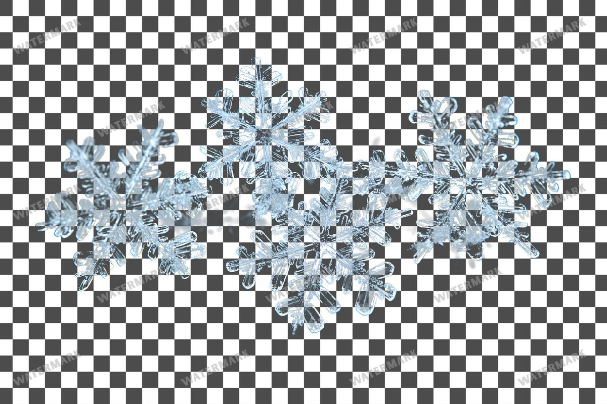 Snowflake Flurry Overlay Swirling Flakes