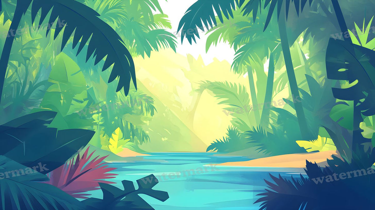 Tropical Forest Backdrop Images