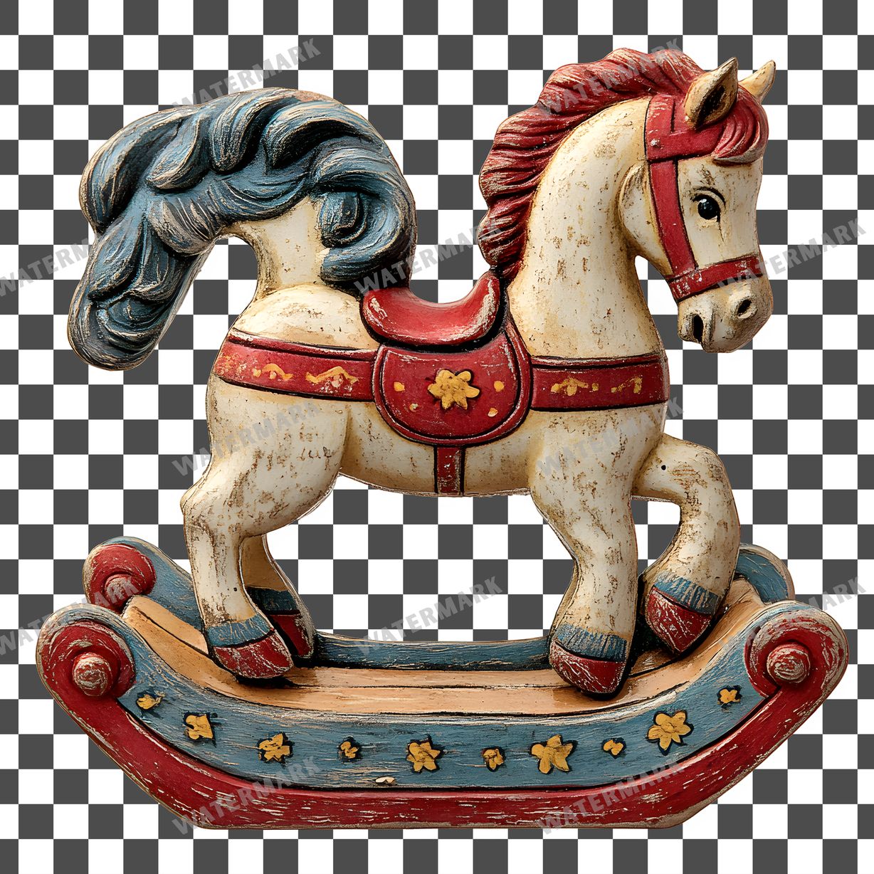 Wooden Rockin Vintage Style Clipart Pngs