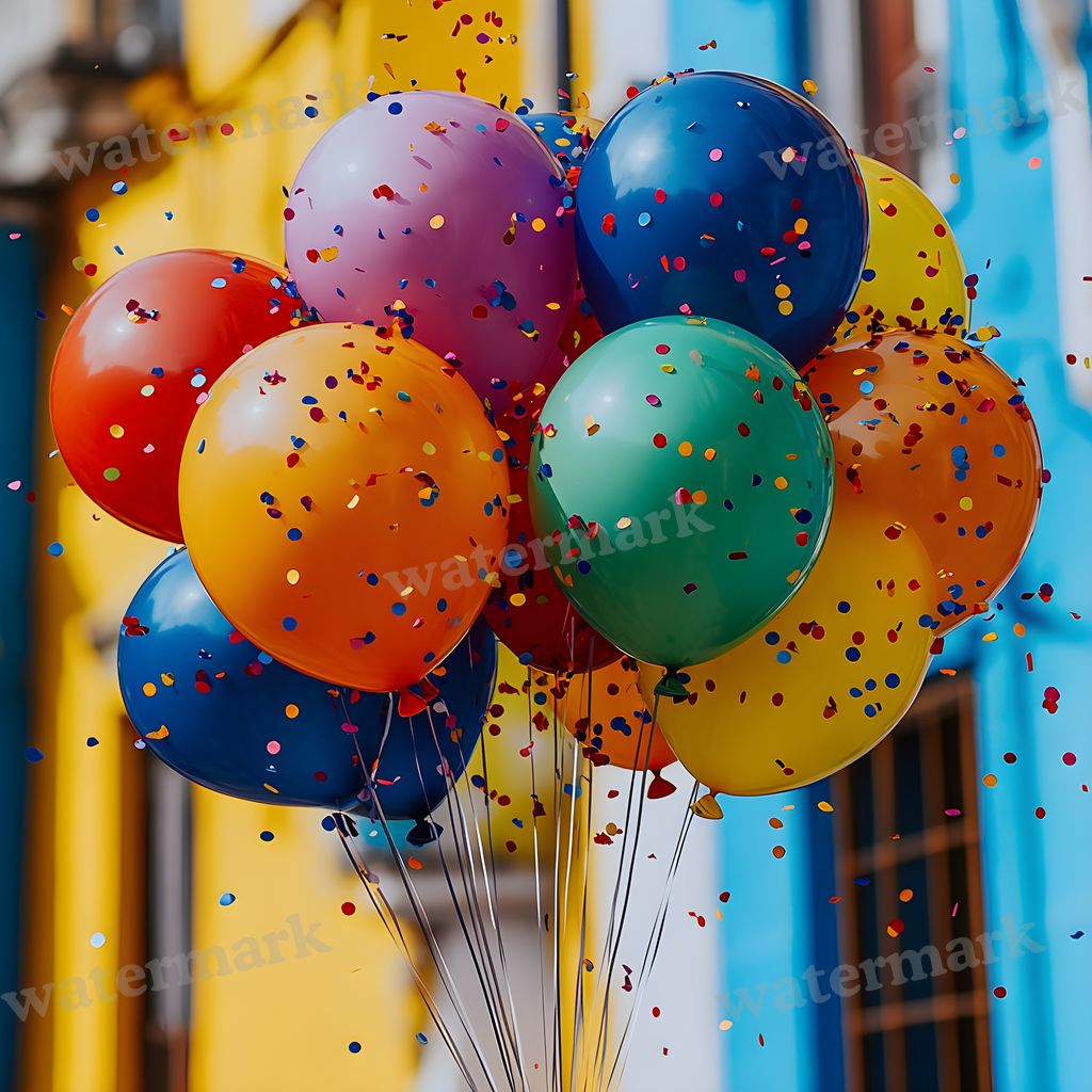 Rainbow Balloon Backdrop Images