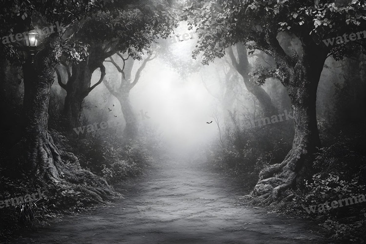 Spooky Forest digital photo backdrop for photo editing, preview 52