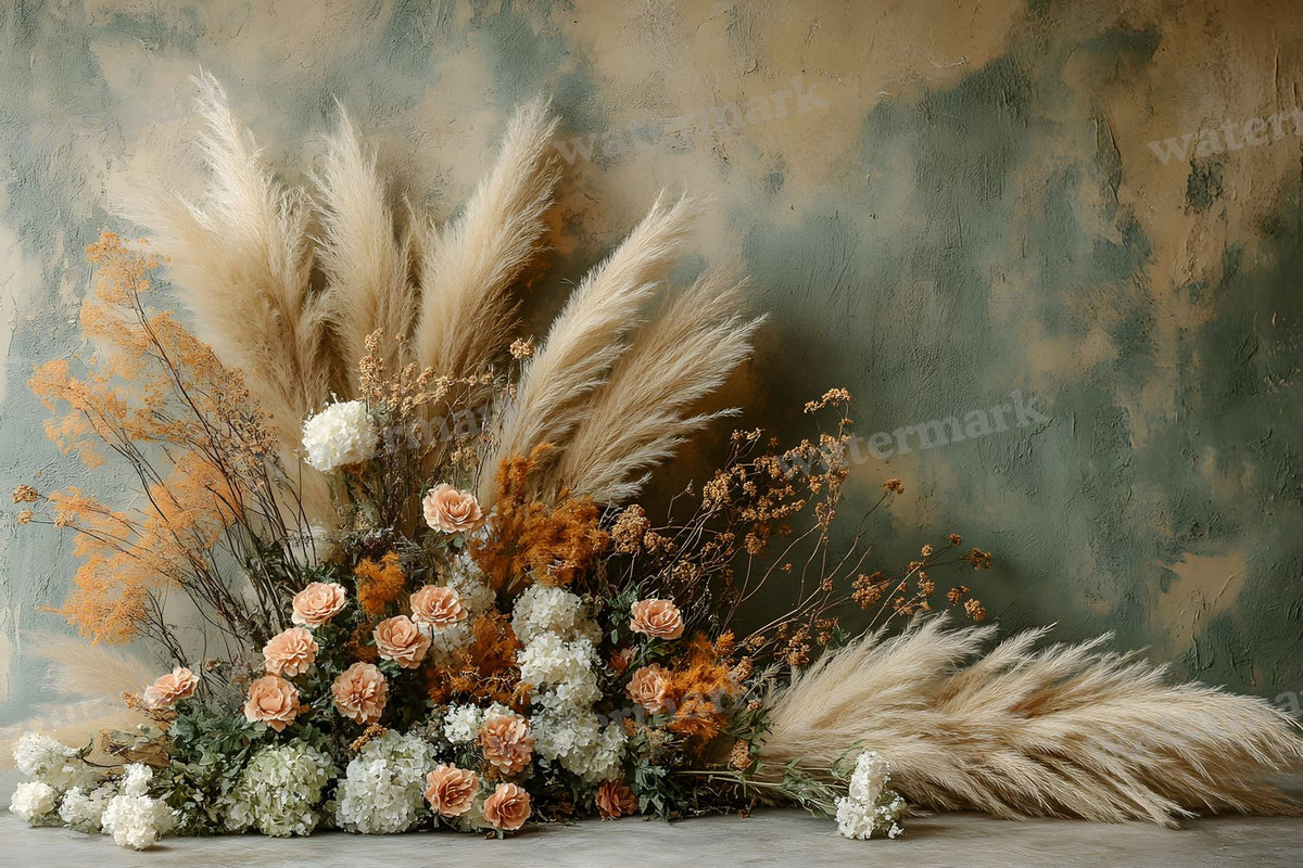 Boho Olive Arch Backdrop Images