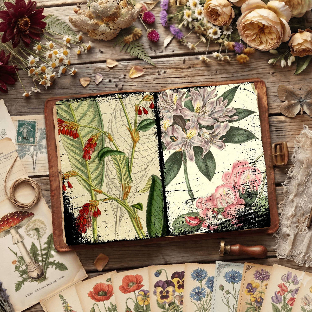 Botanical Illustrations Digital Papers