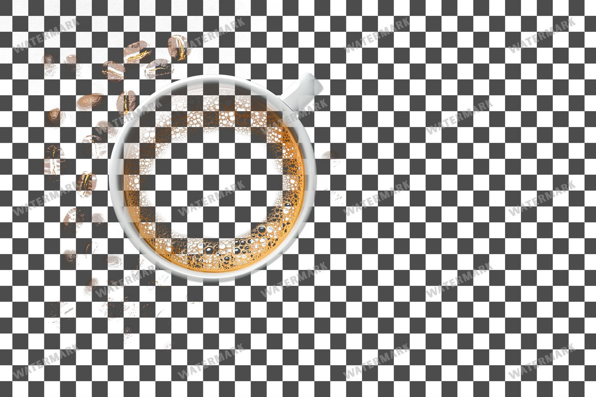 Coffee Cup PNG overlay on a transparent checkered background, preview 53