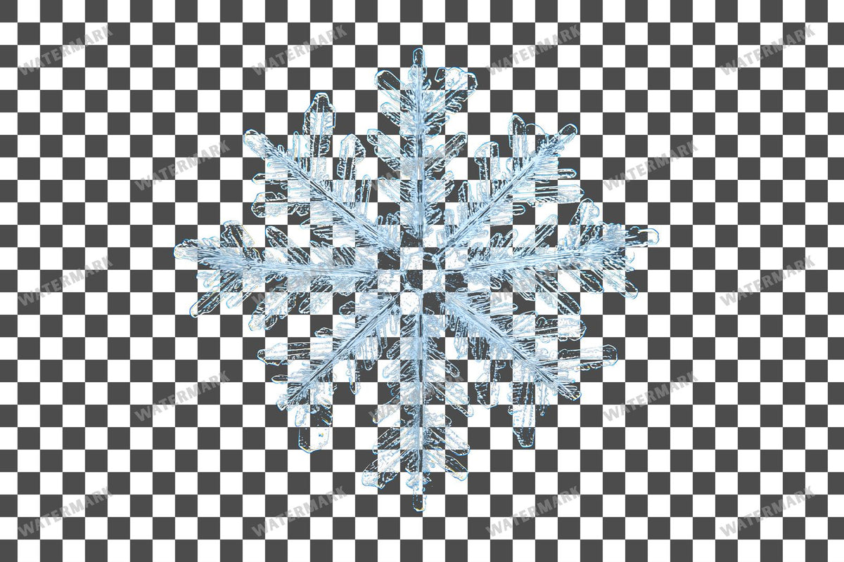 Snowflake Flurry Overlay Swirling Flakes