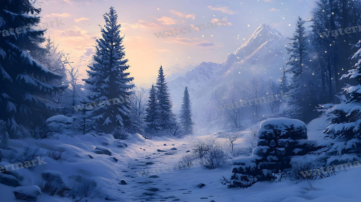 Winter Snow Backdrop Images