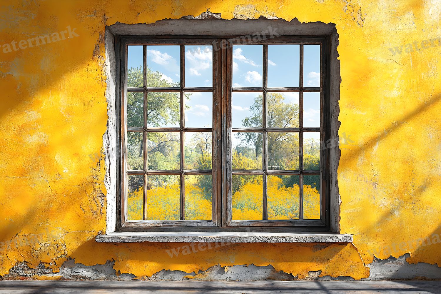 Yellow Vintage Room Backdrop Images